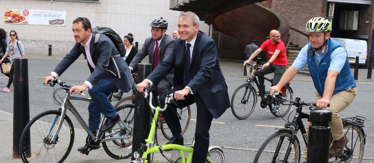 Robert Goodwill at Cycle City Active City Newcastle