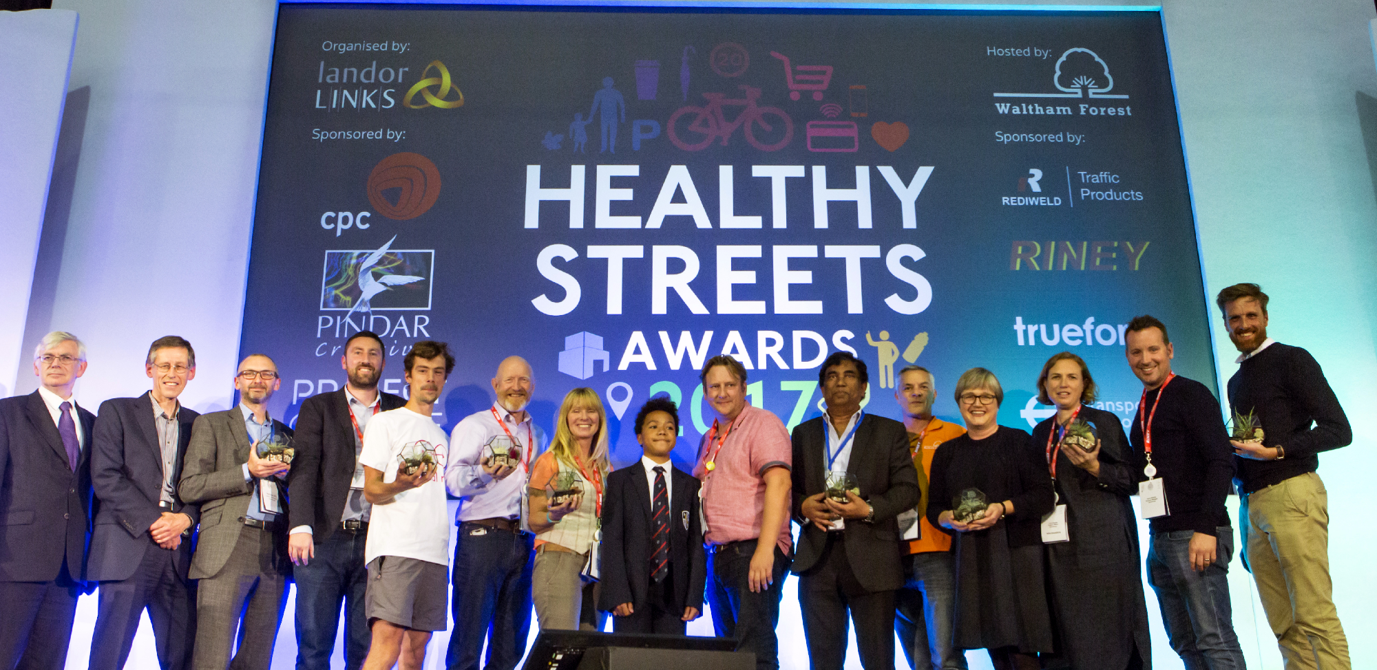 WInners of the Healthy Streets Awards 2017