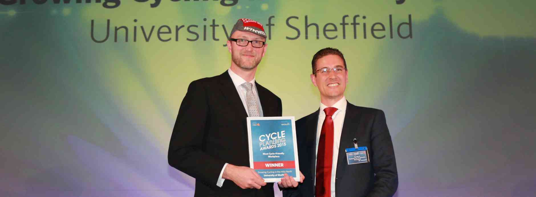 Leicester City Council Winning Cycle Planning Award in 2015